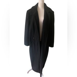Mark Reed Sophisticated Black Women's Trench Coat, Perfect Condition